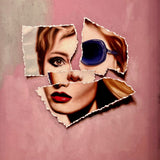 Orchard, an original oil on canvas painting by Brian Batt, features a vibrant collage of portraits in pink, hot pink, and beige. Measuring 20x16 inches, this contemporary artwork showcases modernist expressions of beauty and complexity, inviting viewers to explore its dynamic hues and emotional depth.